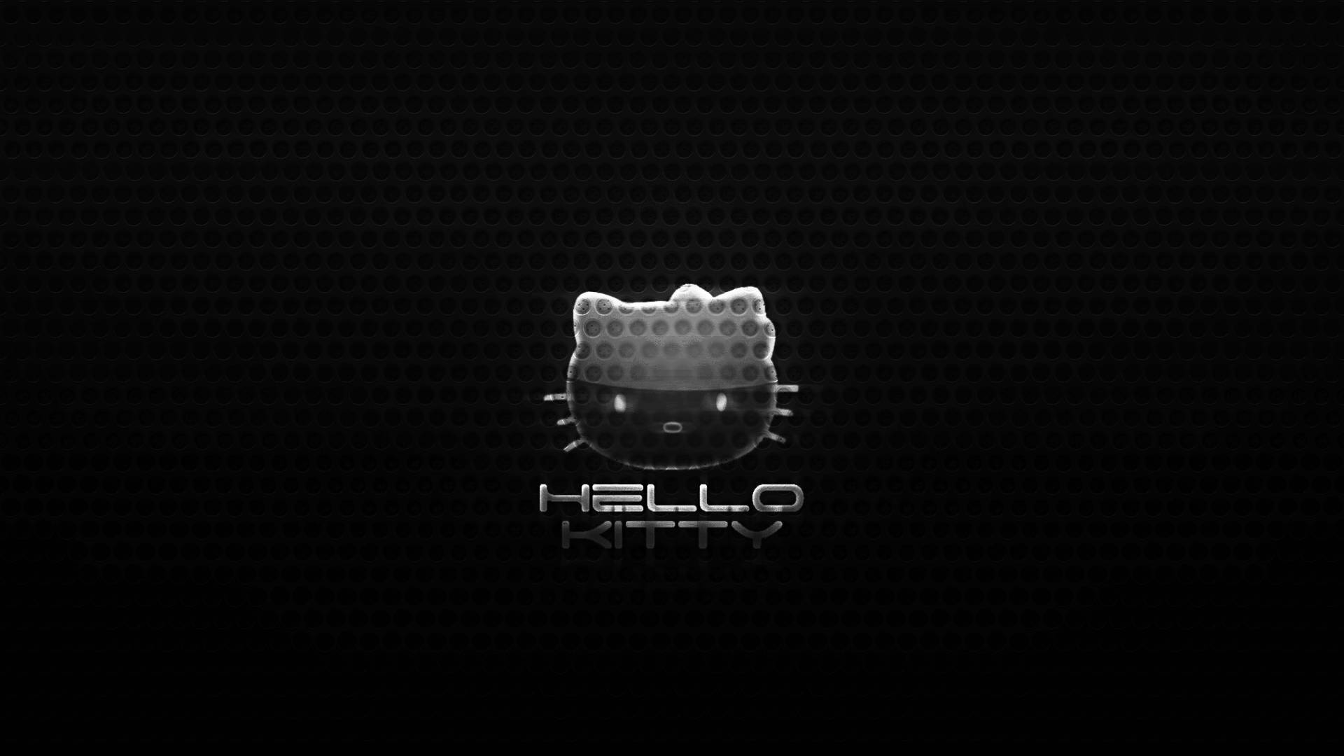 Sødt sort Hello Kitty-logo Wallpapers