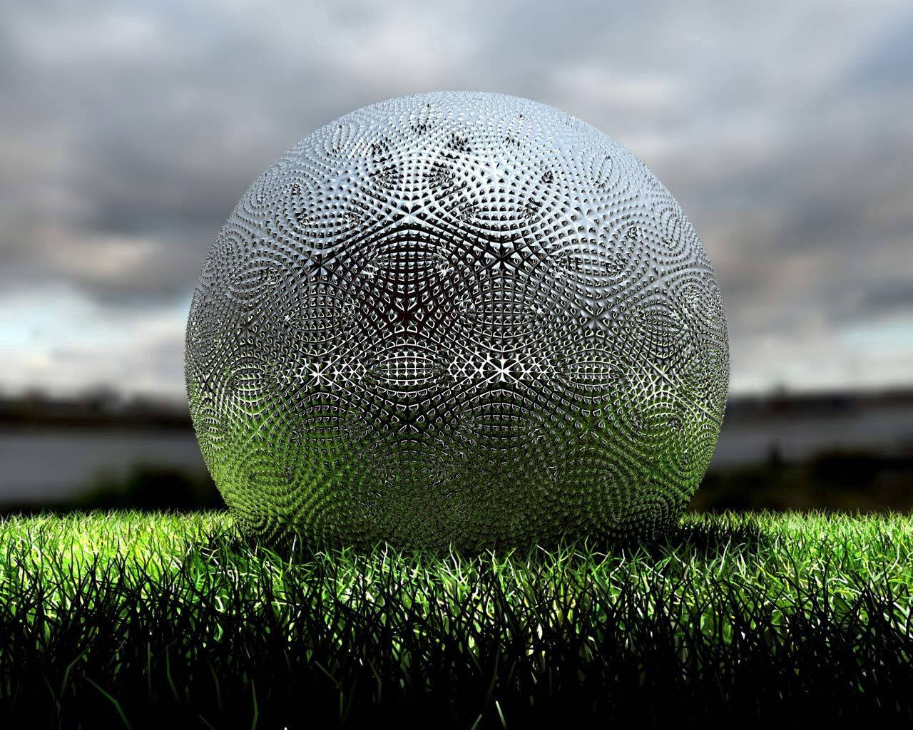Sølvkugle græs makro Wallpapers