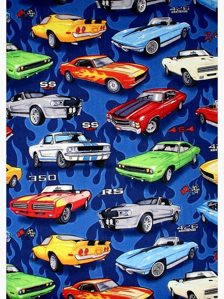 Sømløst bilmønster tapet Wallpapers