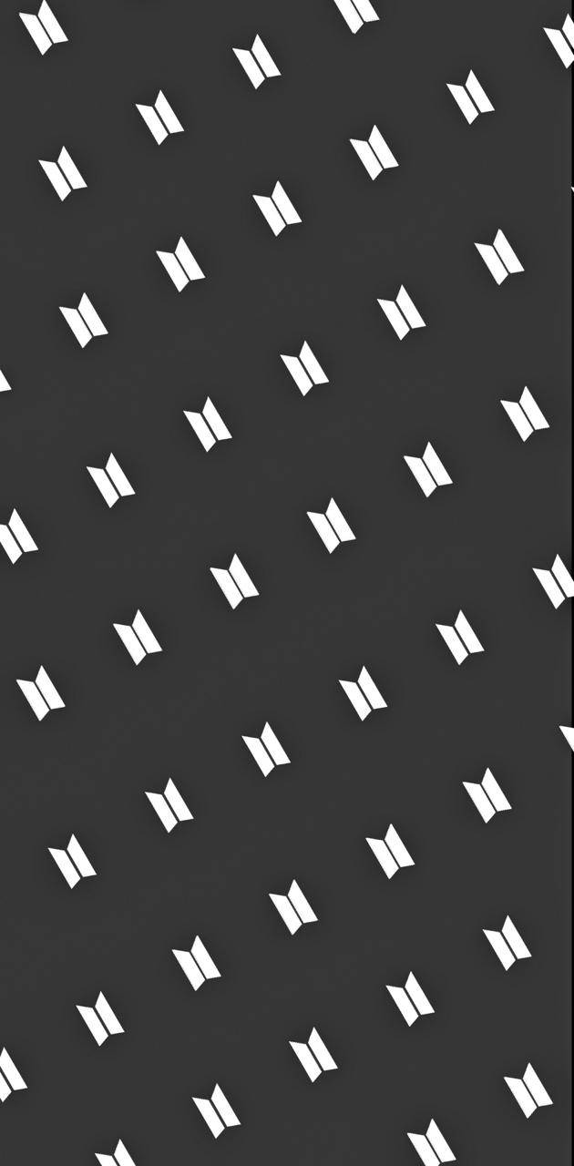 Sømløst BTS-logo-mønster Wallpapers