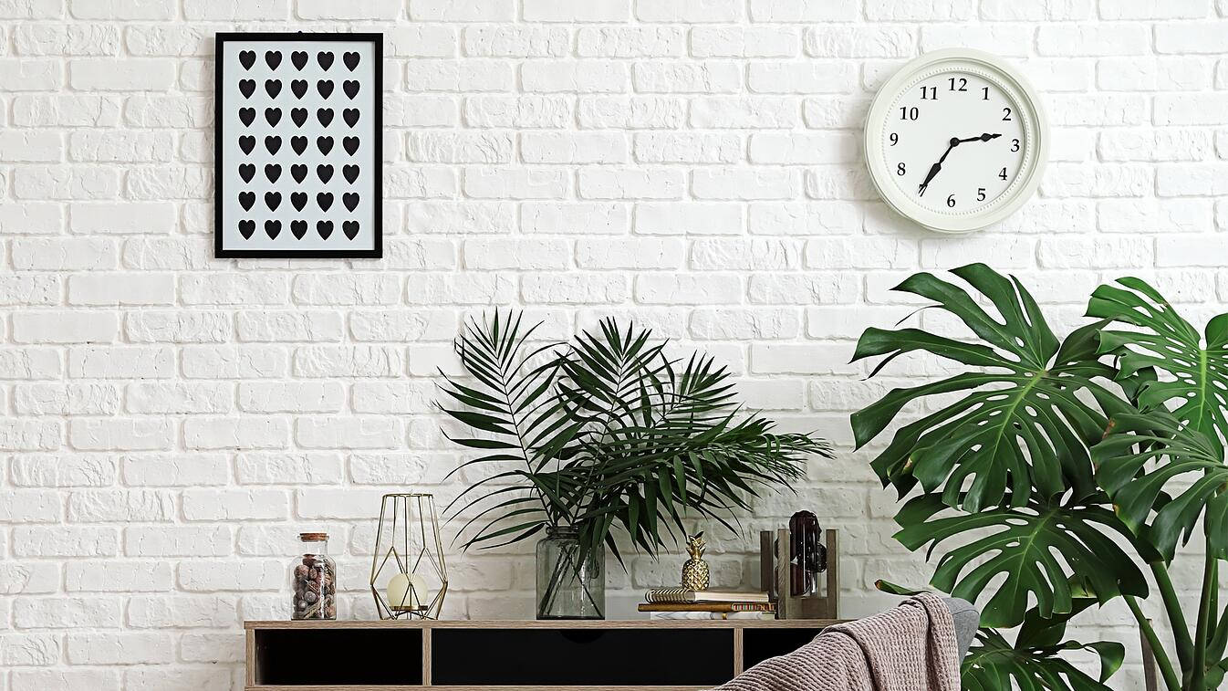 Sofistikeret grønt kontormiljø som Zoom-baggrund Wallpapers