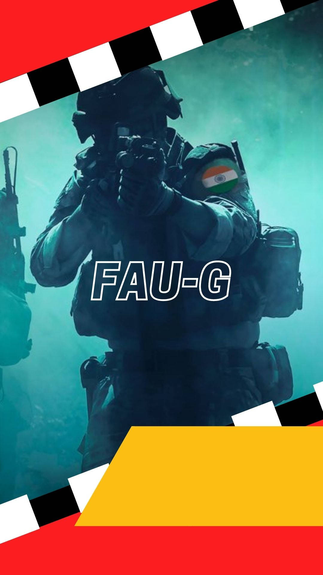 Soldier sigter med gevær FAU-G Farverig Wallpapers