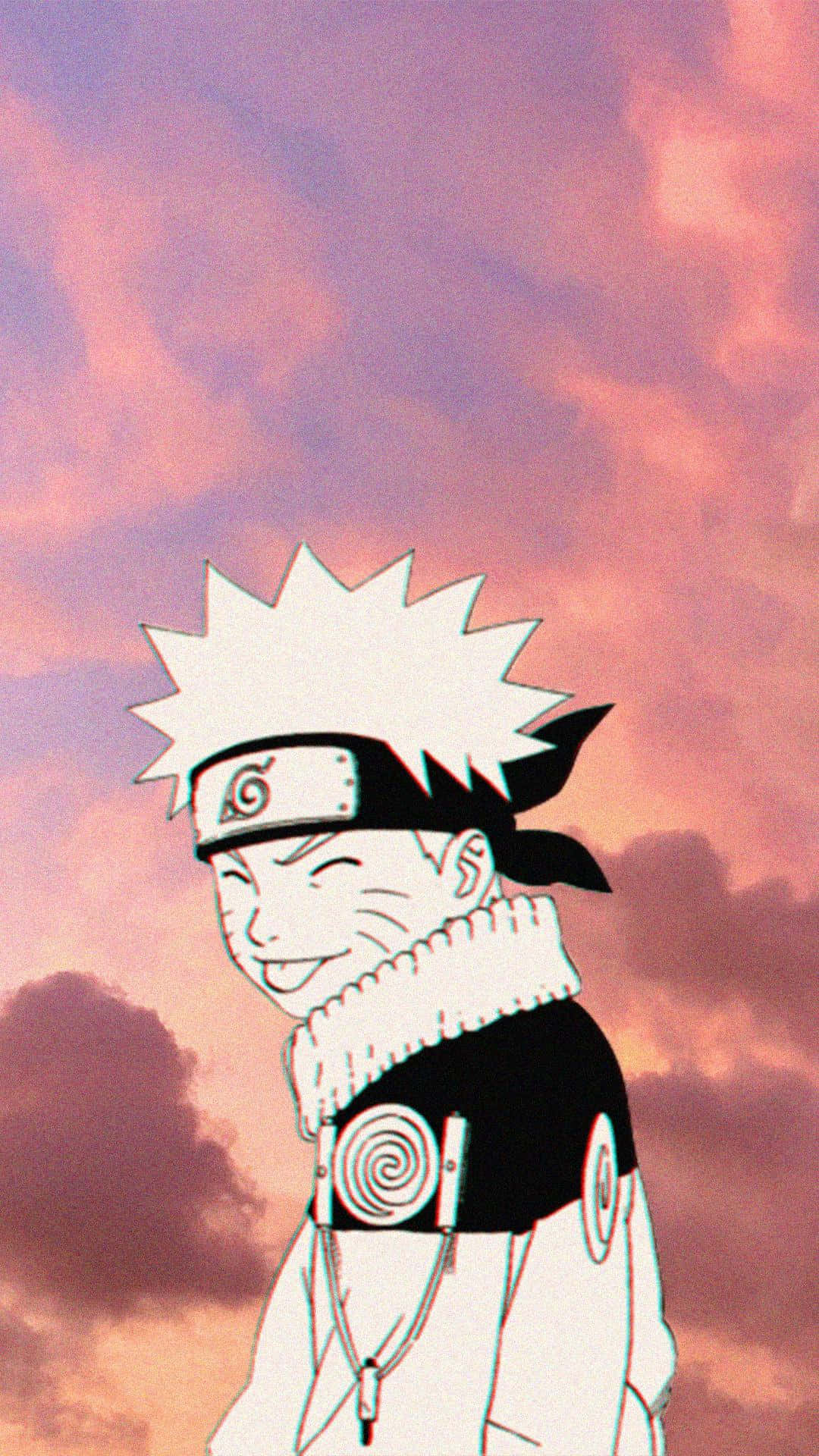 Solnedgangshimmel Naruto Aestetisk Telefon Wallpapers