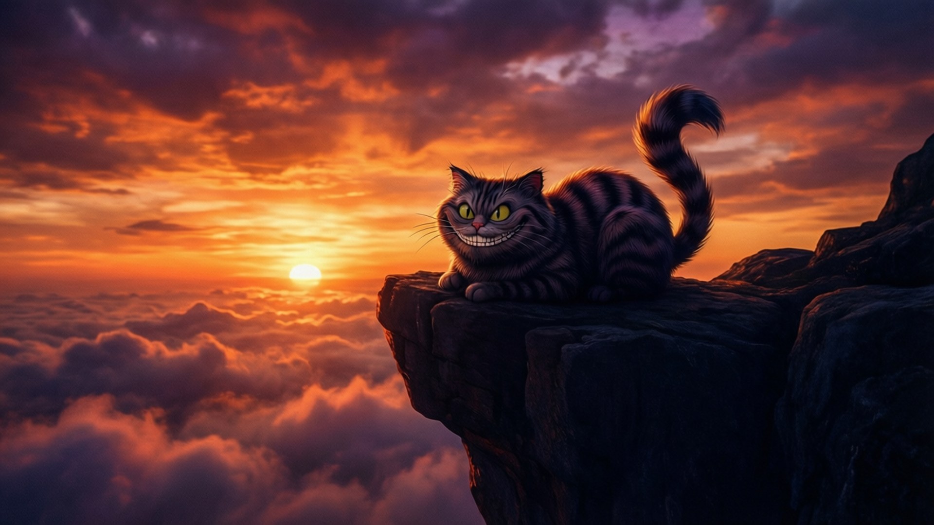 Solnedgangssilhuet Wallpapers