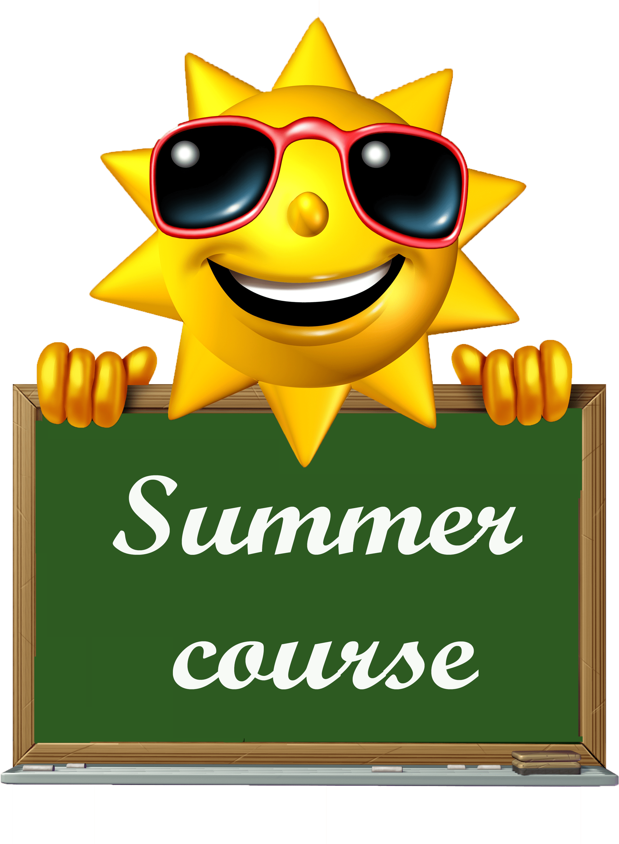 Solrig sommerkursusmeddelelse Wallpapers