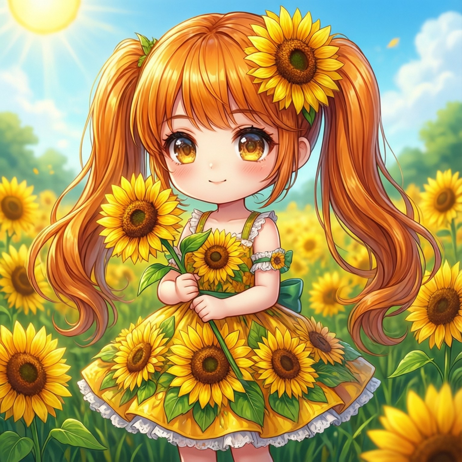 Solsikke Chibi Wallpapers