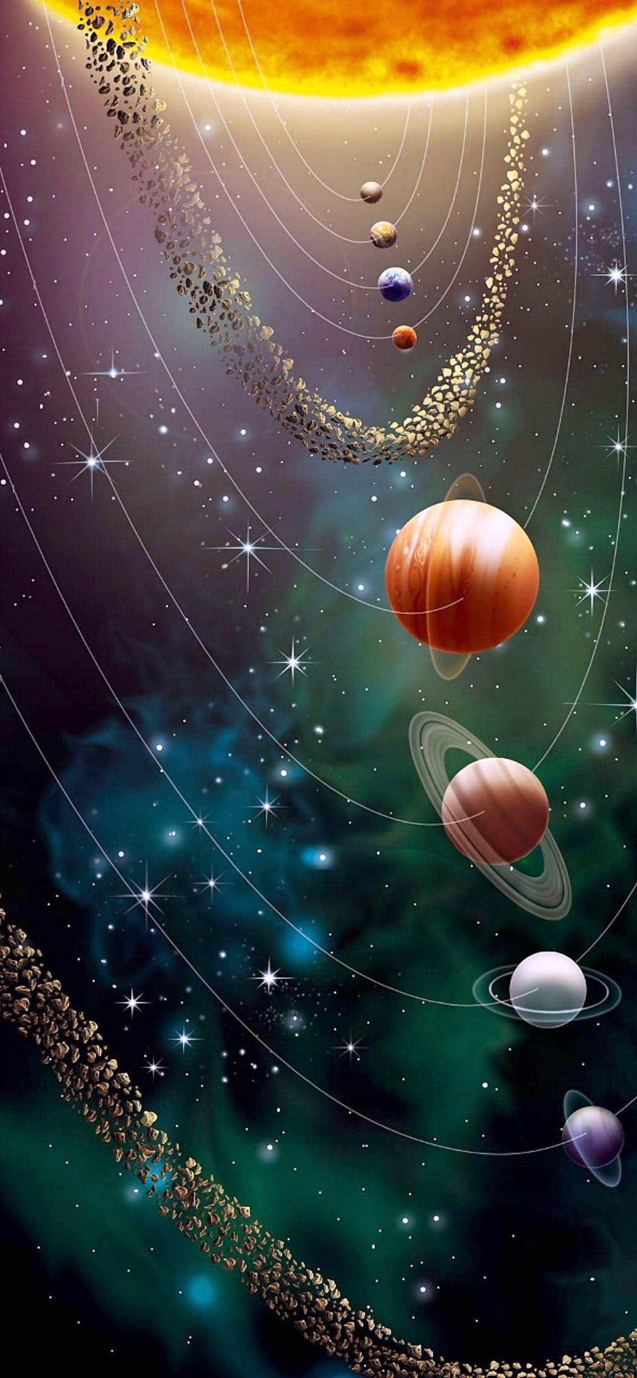 Solsystemet i kosmos Wallpapers