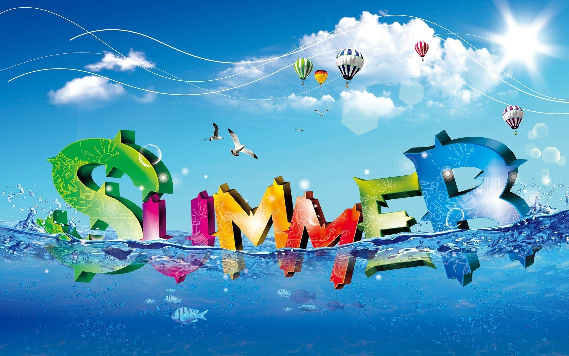 Sommer desktop digital kunst Wallpapers