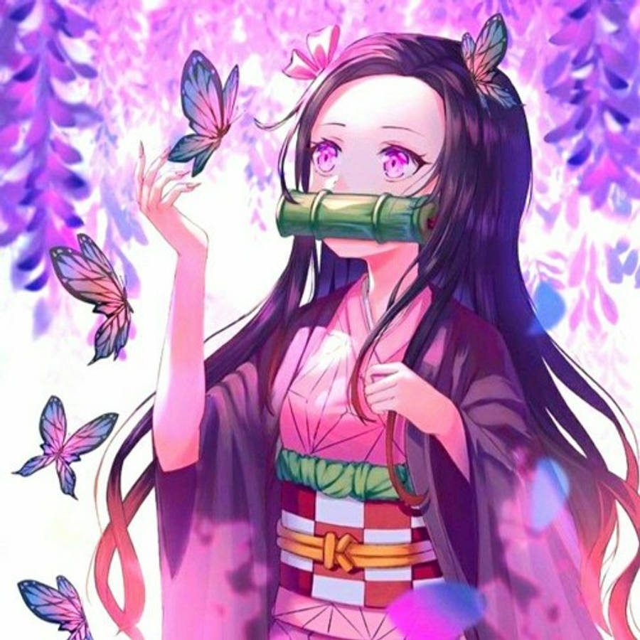 Sommerfugl Demon Dræber Nezuko Wallpapers