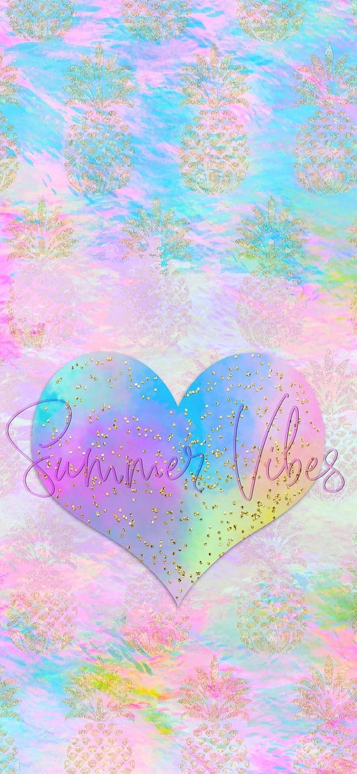 Sommerstemning Pastel Regnbue Baggrund Wallpapers