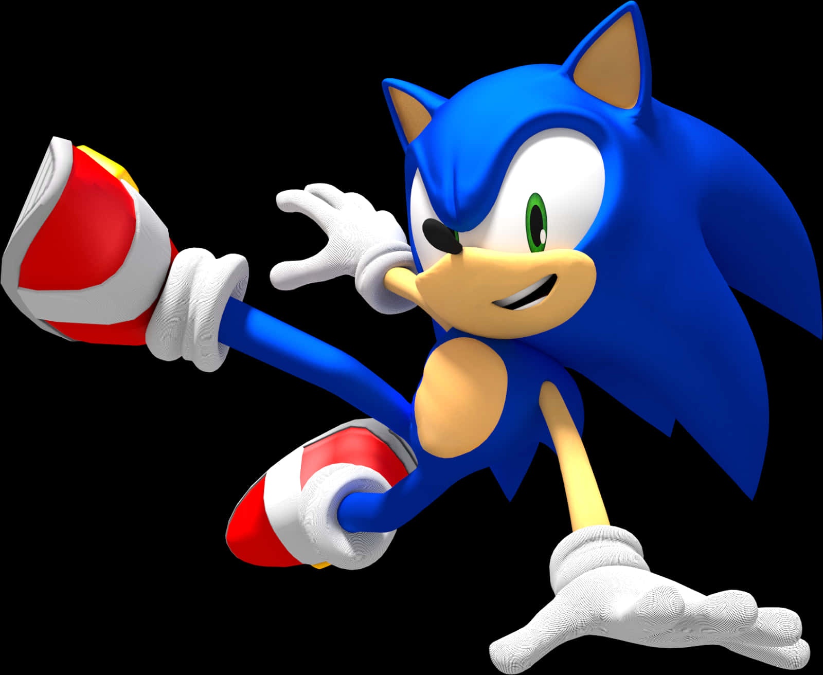 Sonic The Hedgehog i løbeposition Wallpapers
