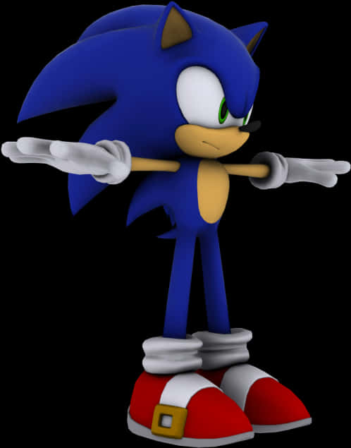 Sonic The Hedgehog stående positur Wallpapers