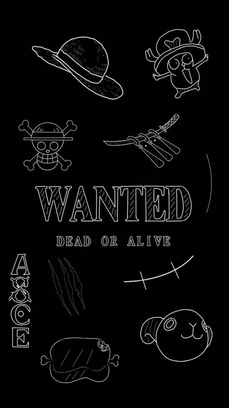 Sort æstetisk anime One Piece billede Wallpapers