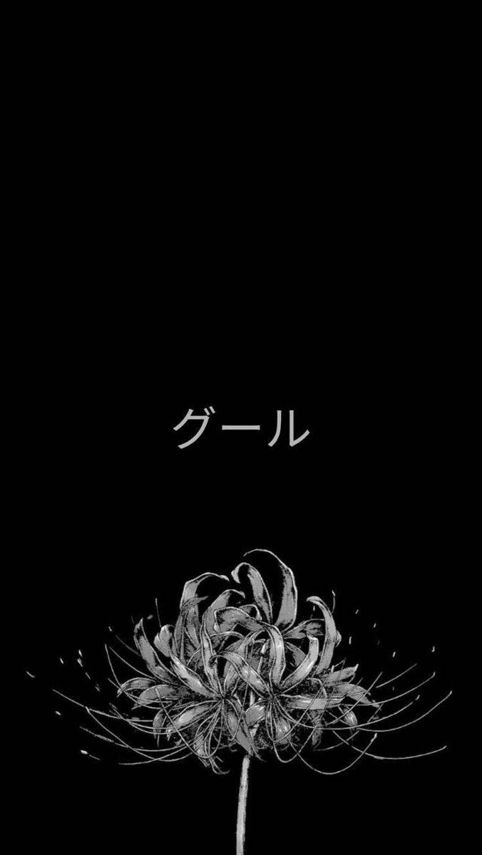 Sort æstetisk anime ghoul katakana Wallpapers
