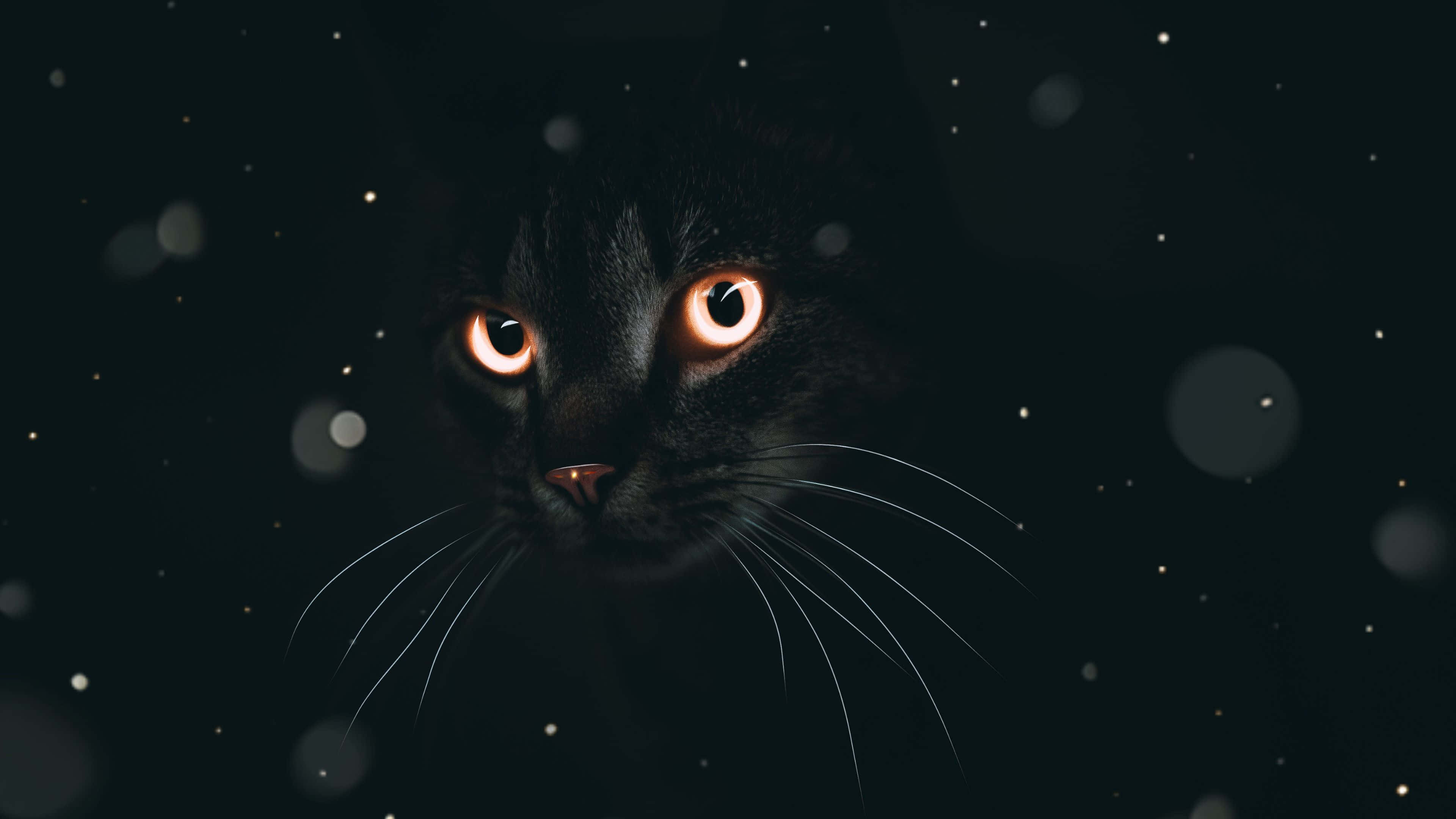 Sort æstetisk sød katteprofilbillede Wallpapers