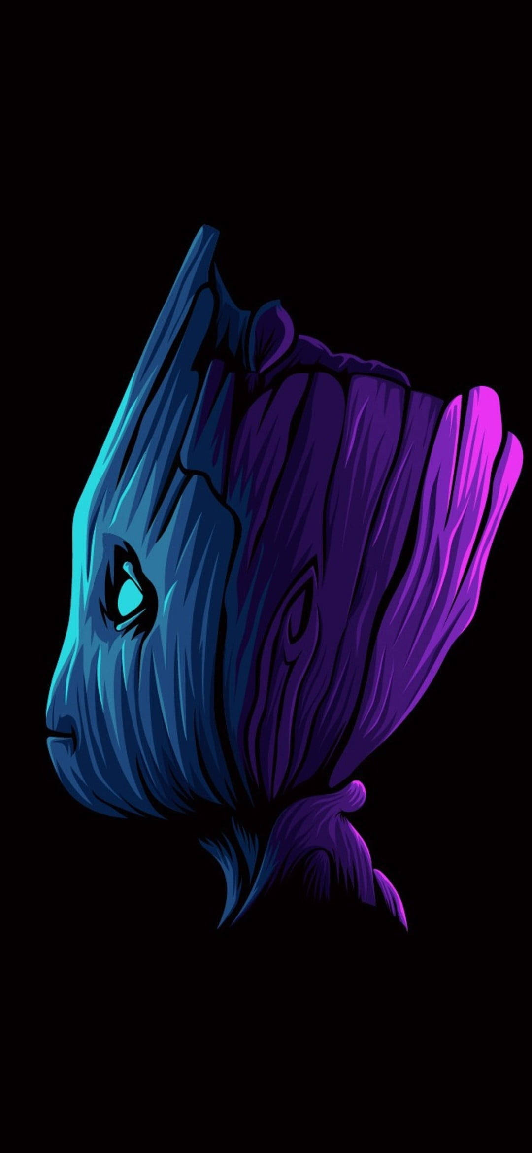 Sort AMOLED Groot Wallpapers