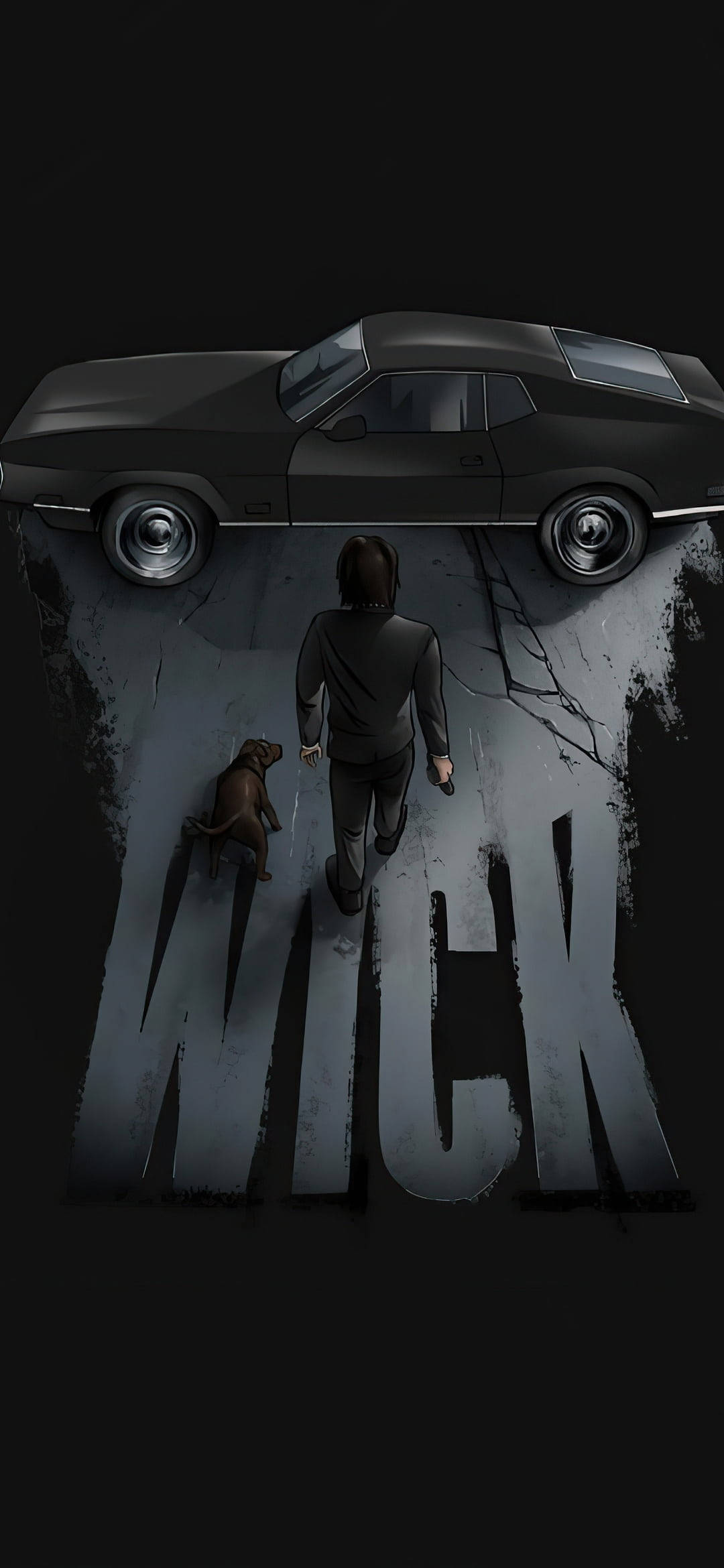 Sort Amoled John Wick Wallpapers