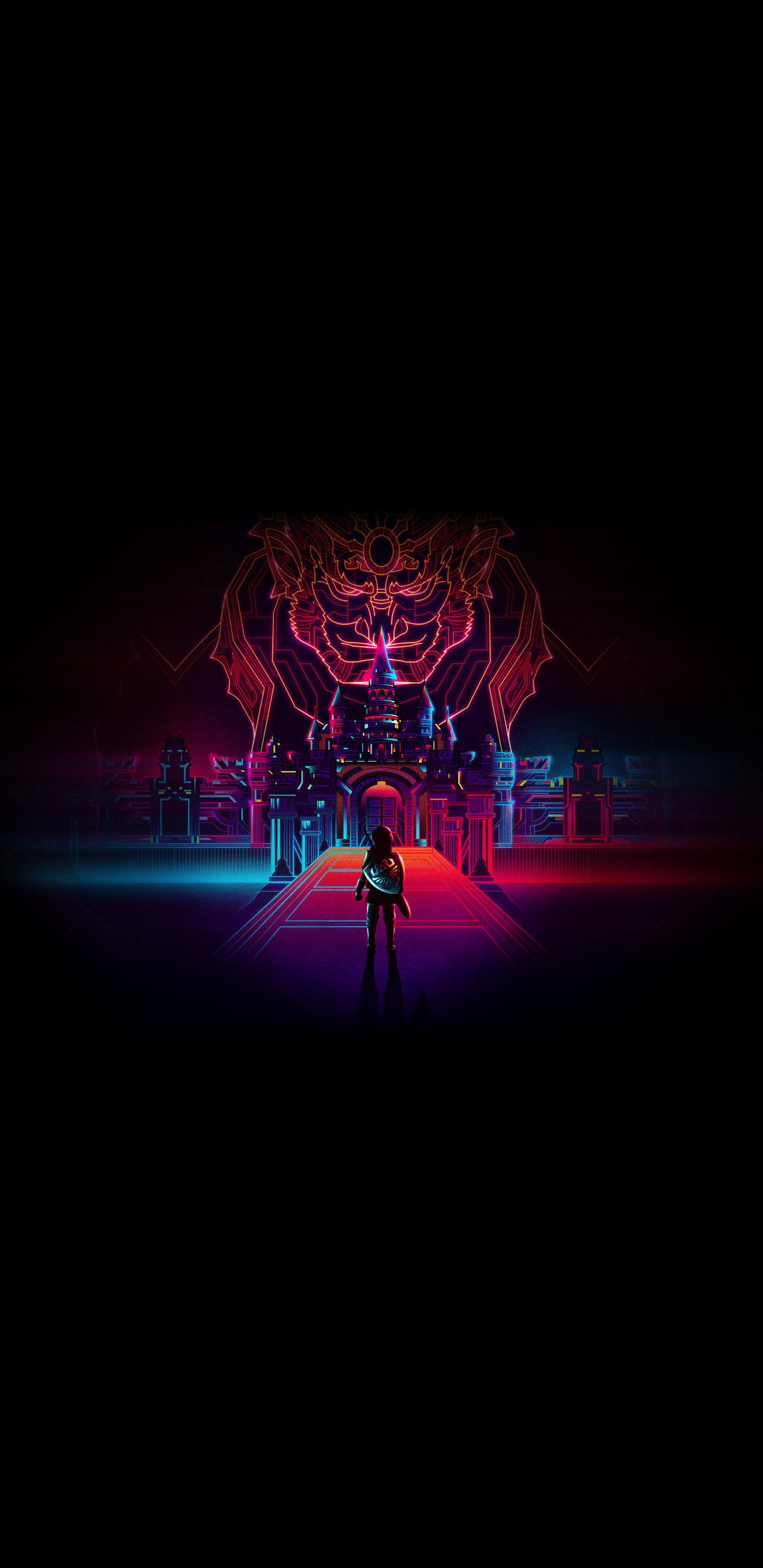 Sort AMOLED Rød By Wallpapers
