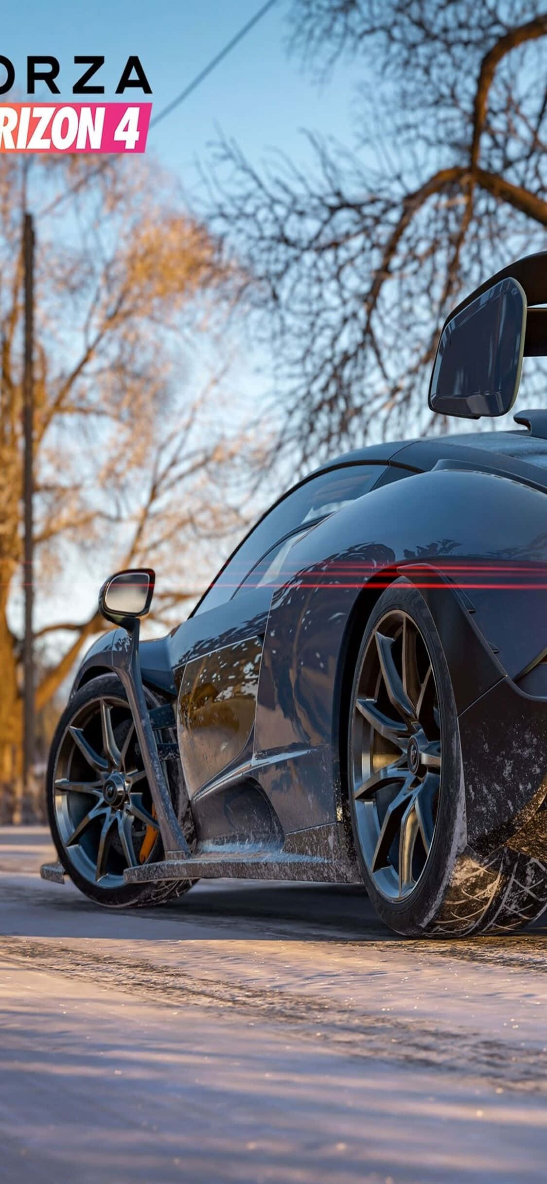 Sort Audi iPhone X Forza Motorsport 7 Baggrund Wallpapers