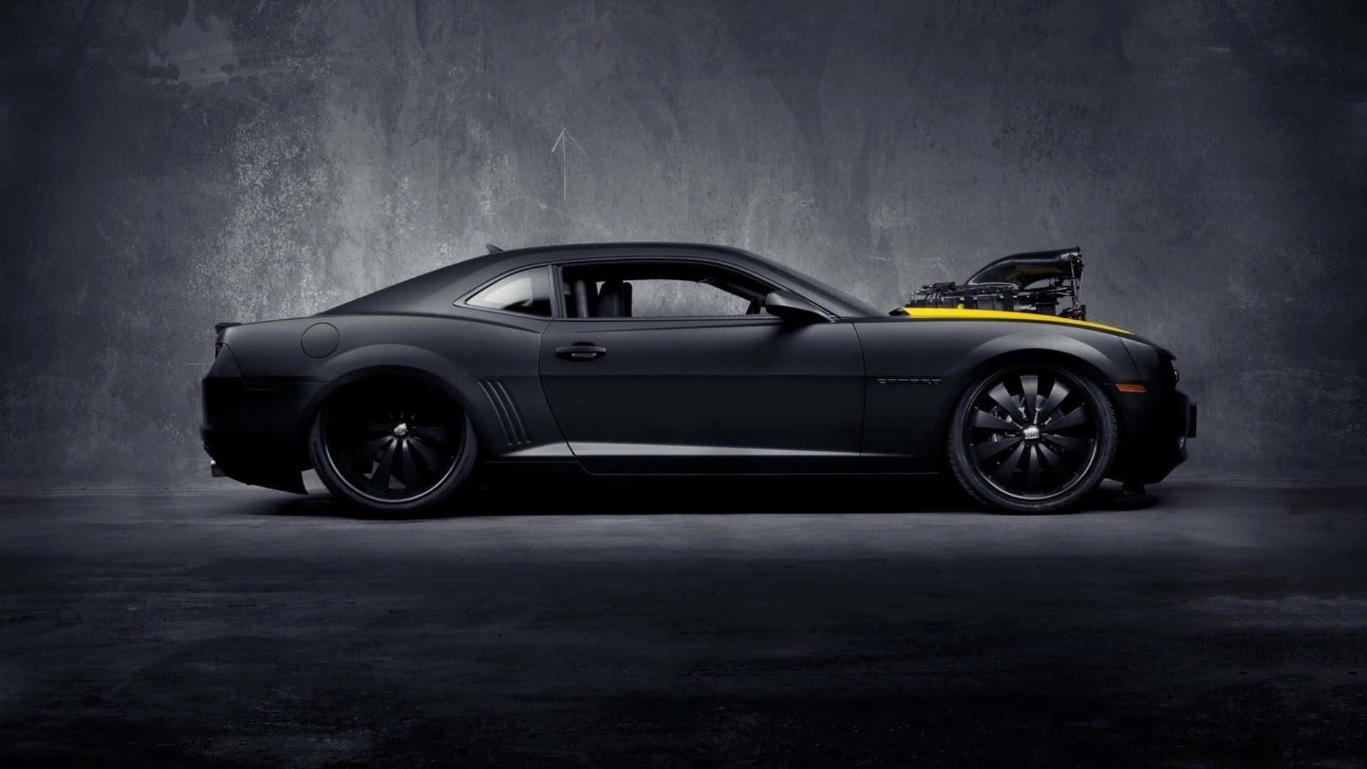 Sort bil 4K Chevrolet Camaro Wallpapers
