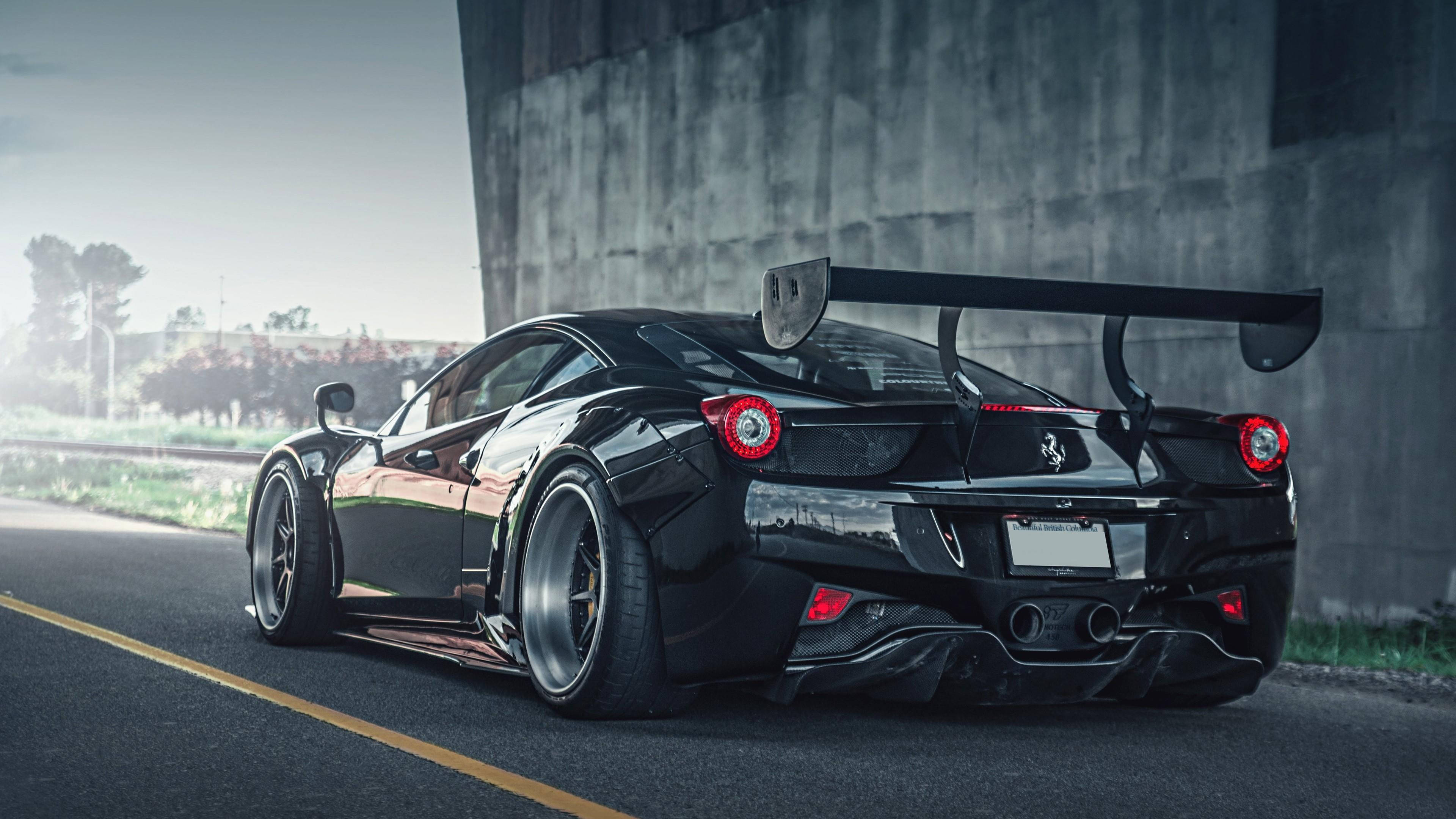 Sort bil HD Ferrari Wallpapers