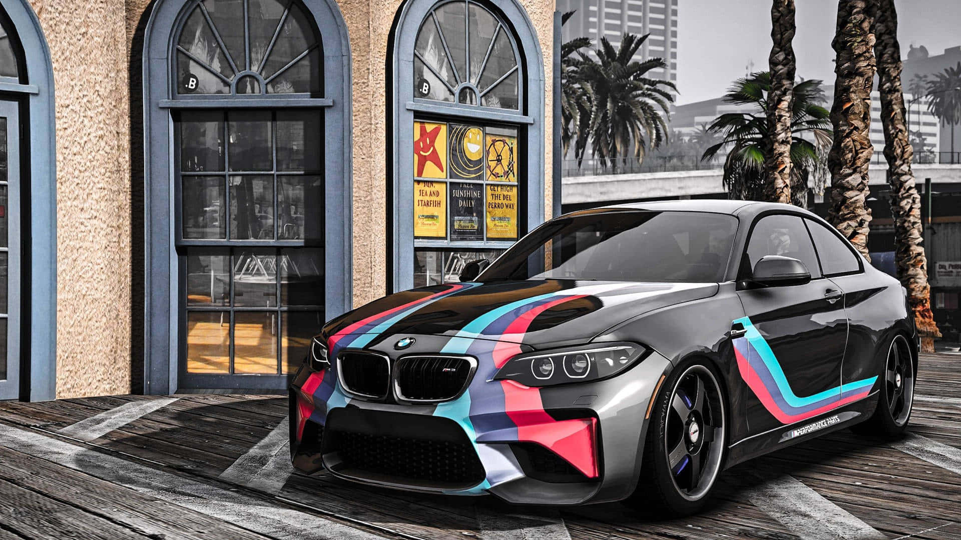 Sort BMW M2 1920x1080 M Serie Baggrund Wallpapers