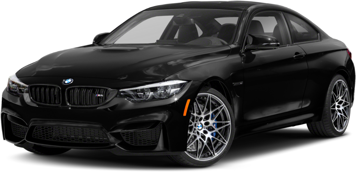Sort BMW M4 Coupe set fra siden Wallpapers