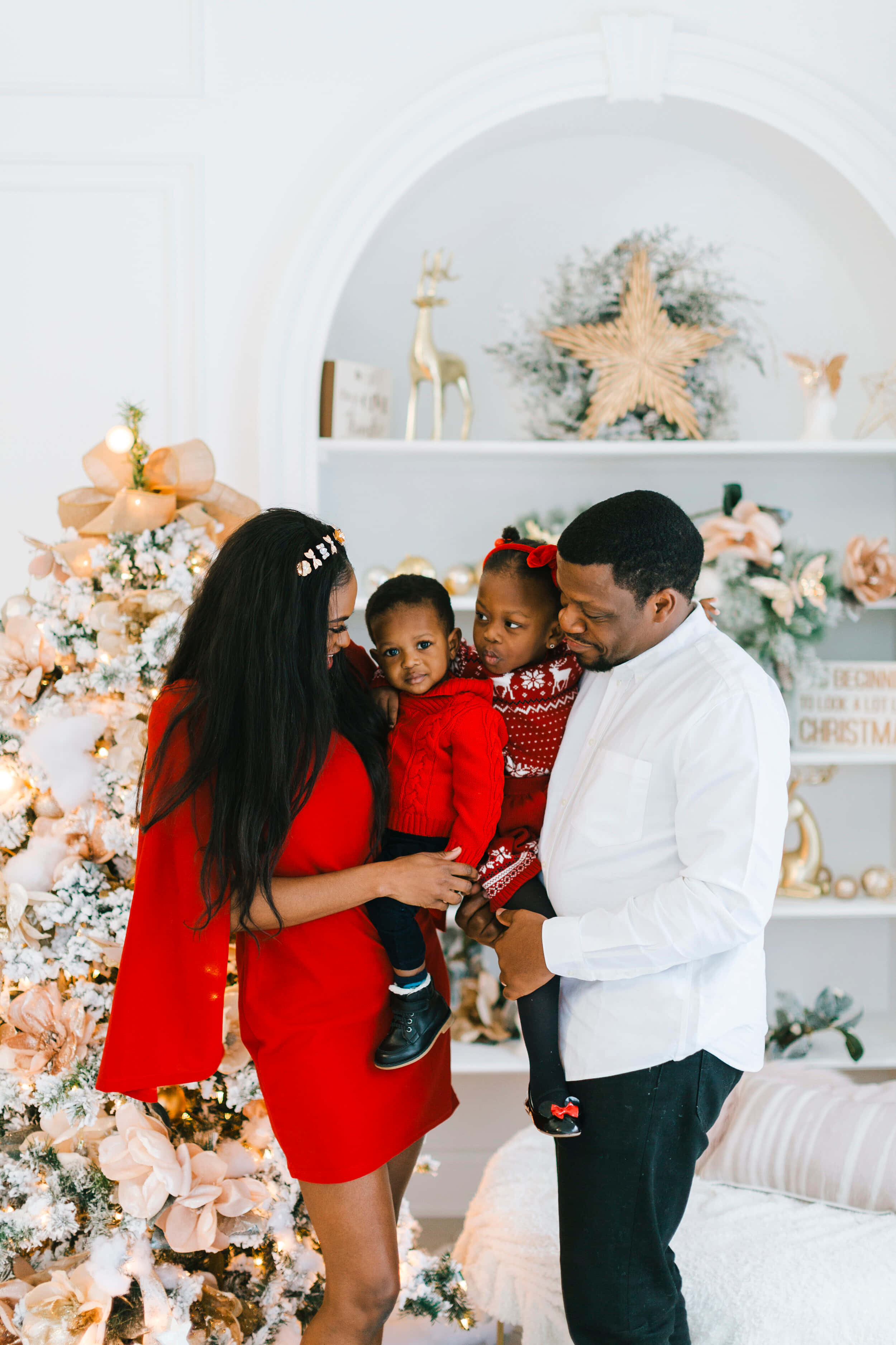 Sort familie julebillede Wallpapers