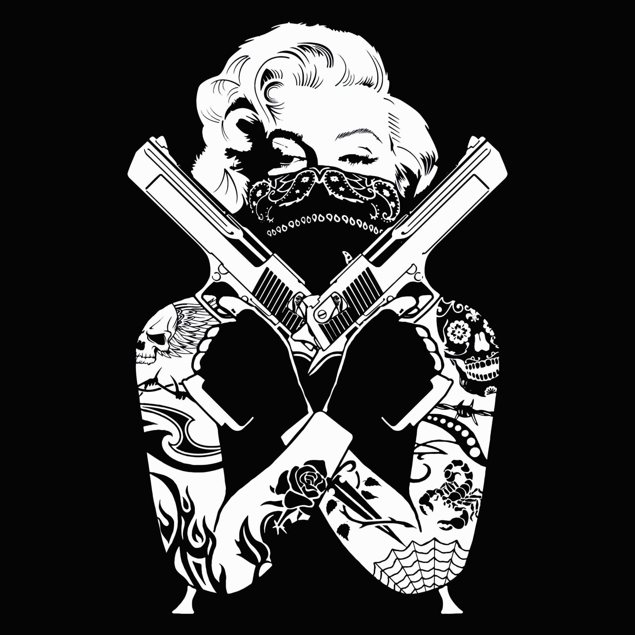 Sort Gangster Marilyn Monroe Wallpapers