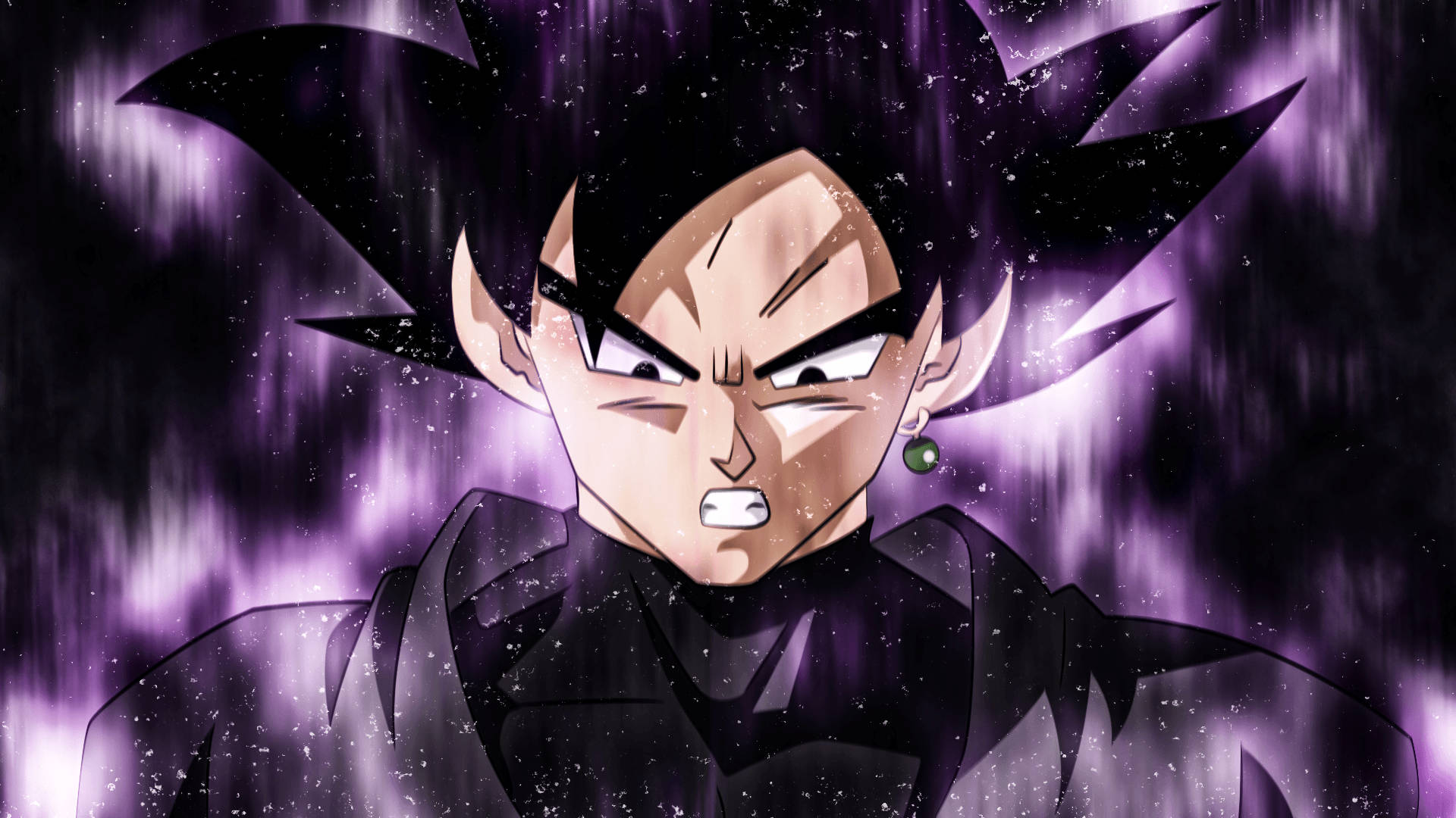 Sort Goku med skyggefuld aura Wallpapers