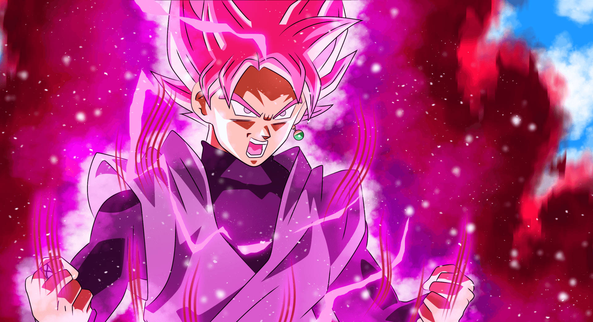 Sort Goku oplader sin kraft Wallpapers