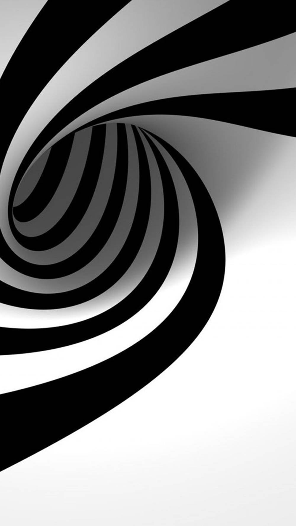 Sort hvid iPhone spiral Wallpapers