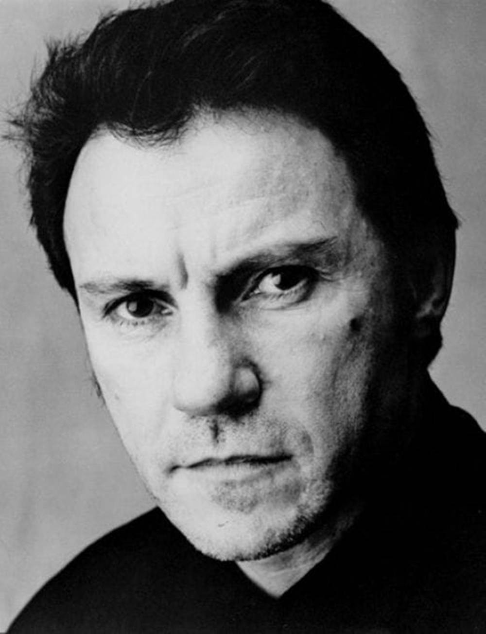 Sort-hvid nærbillede af Harvey Keitel Wallpapers