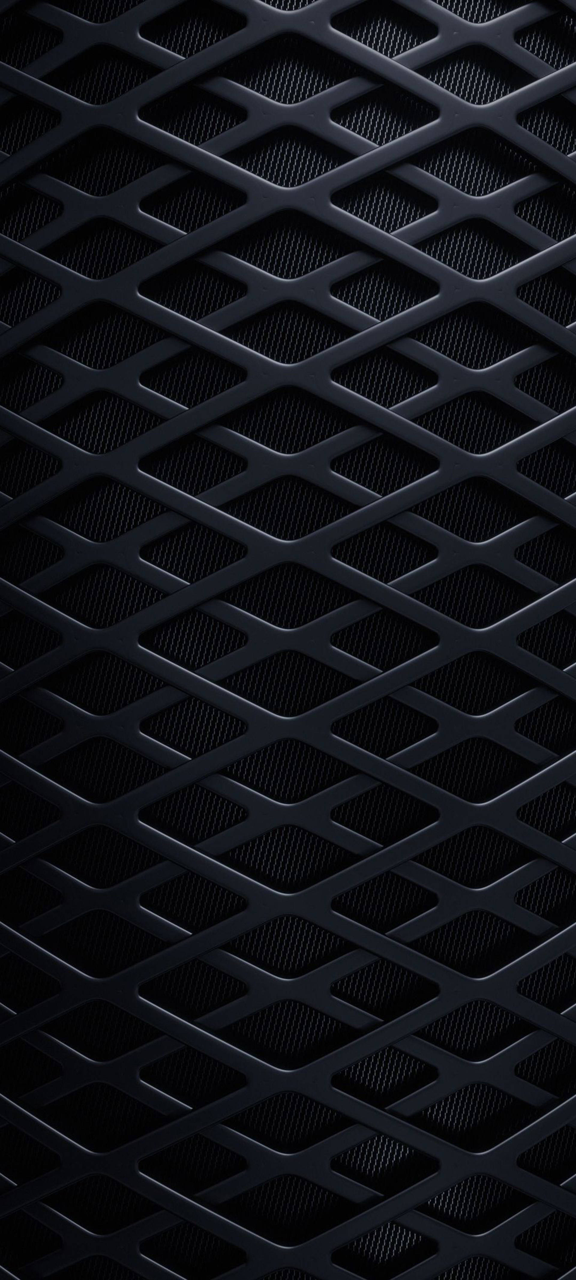 Sort iPhone rombe gitter Wallpapers
