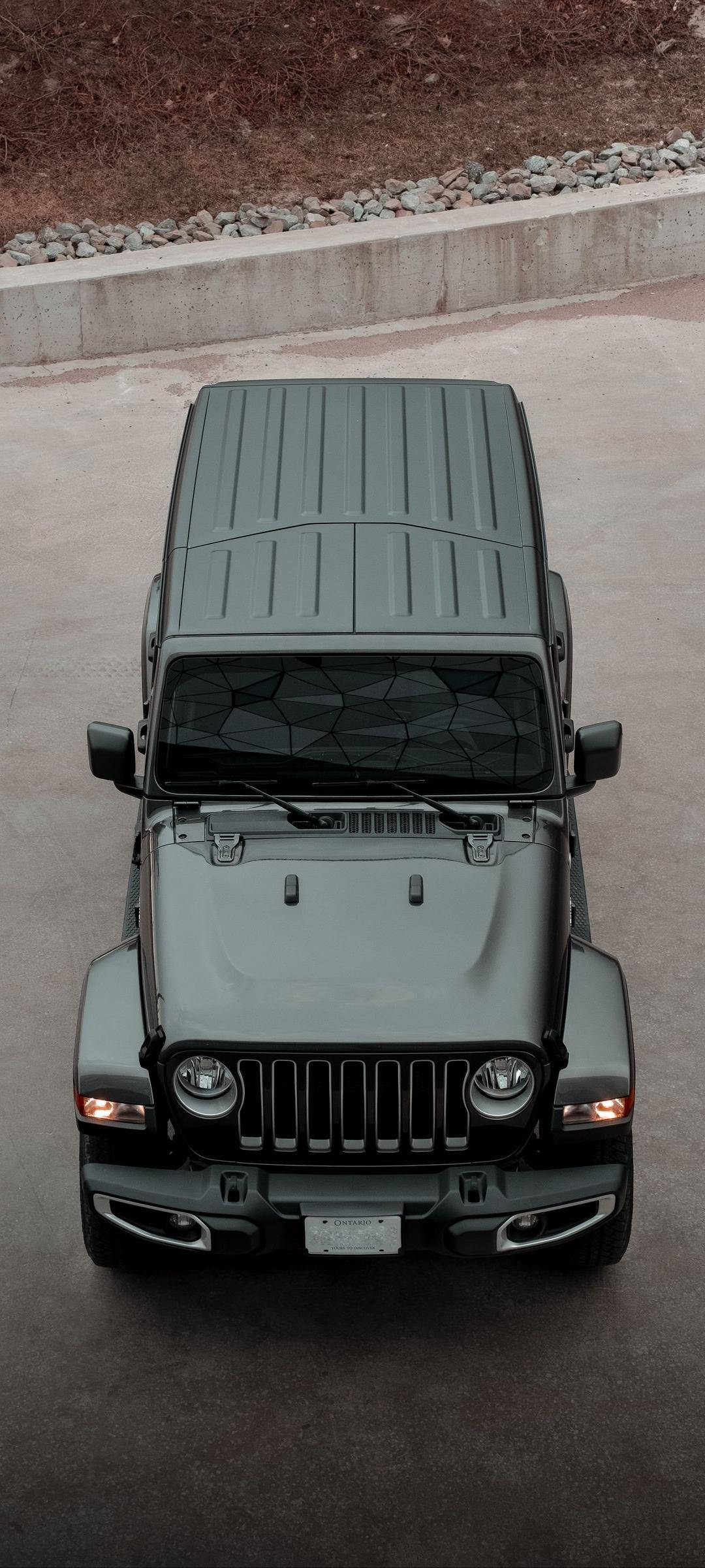 Sort Jeep Luftfoto Wallpapers