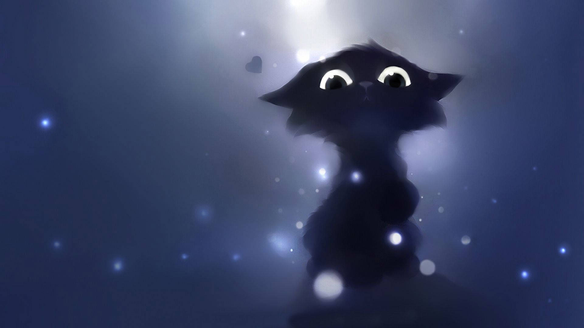 Sort kat tegneserie Wallpapers