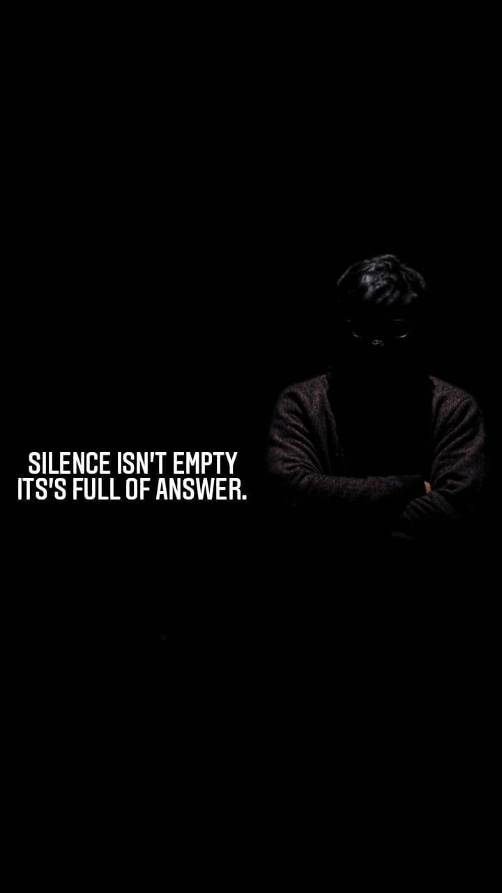 Sort motivation stille citat Wallpapers
