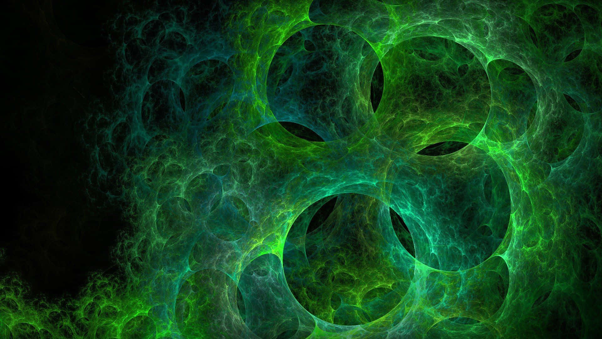 Sort og grøn GFX baggrundseffekt Wallpapers