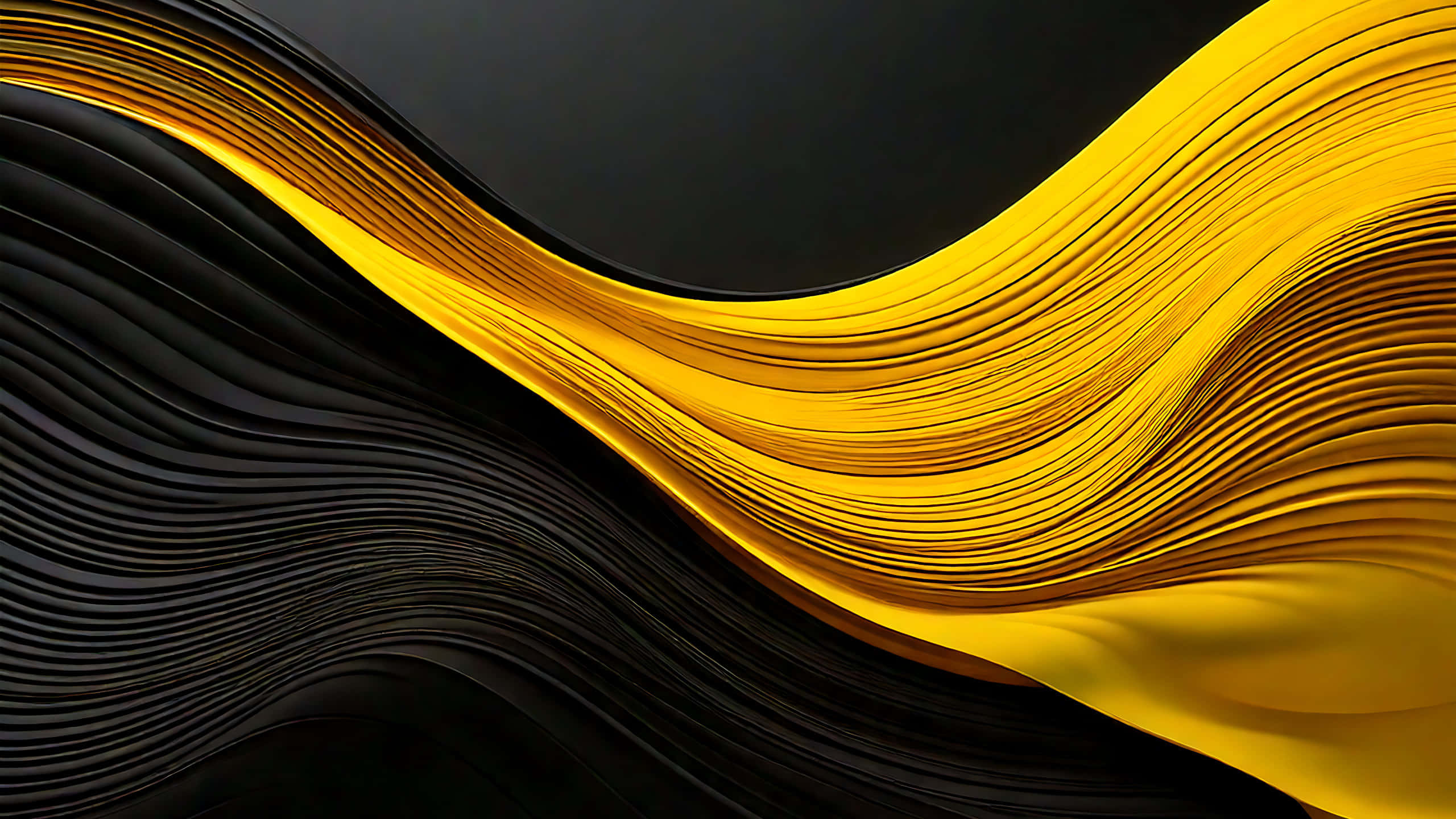 Sort og gul hvirvel Wallpapers