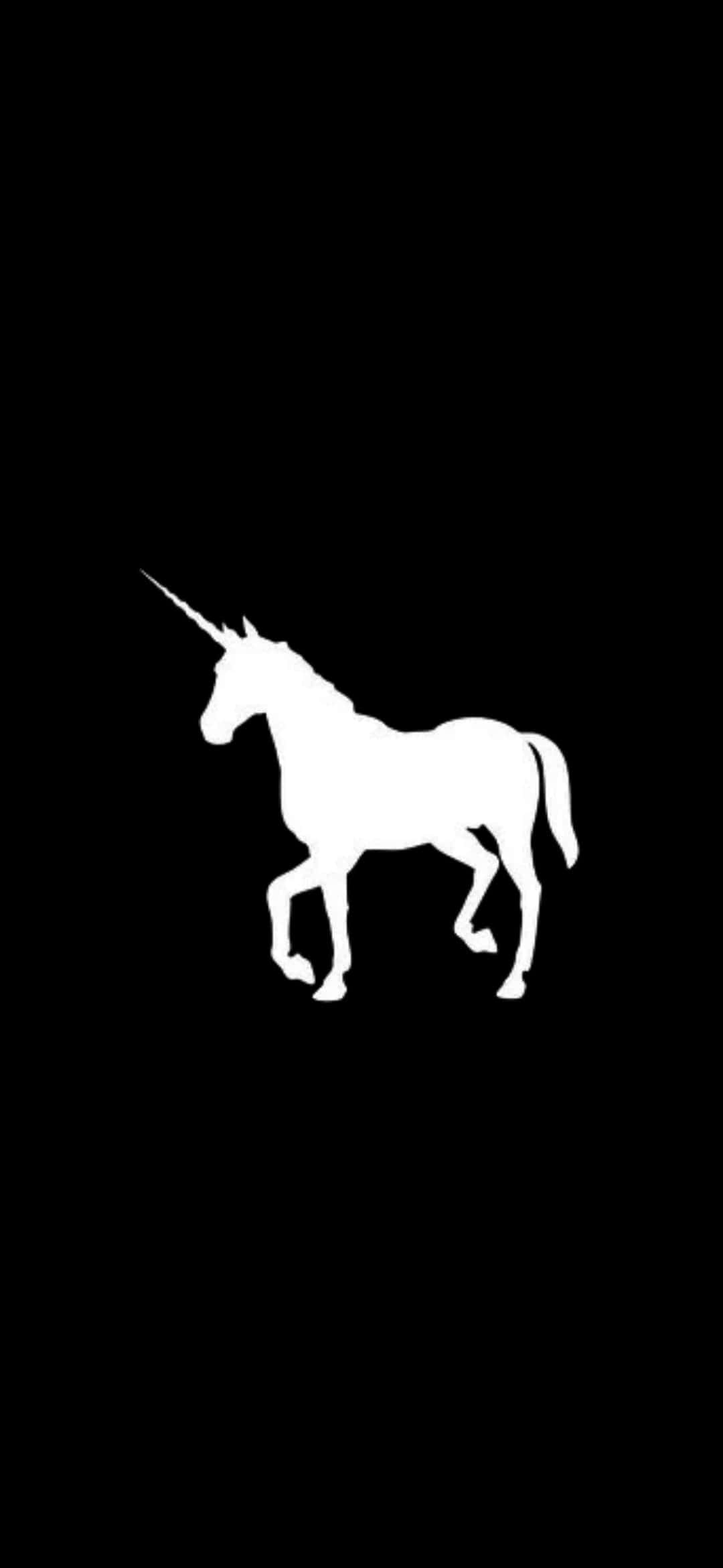 Sort og hvid enhjørning baggrund Wallpapers