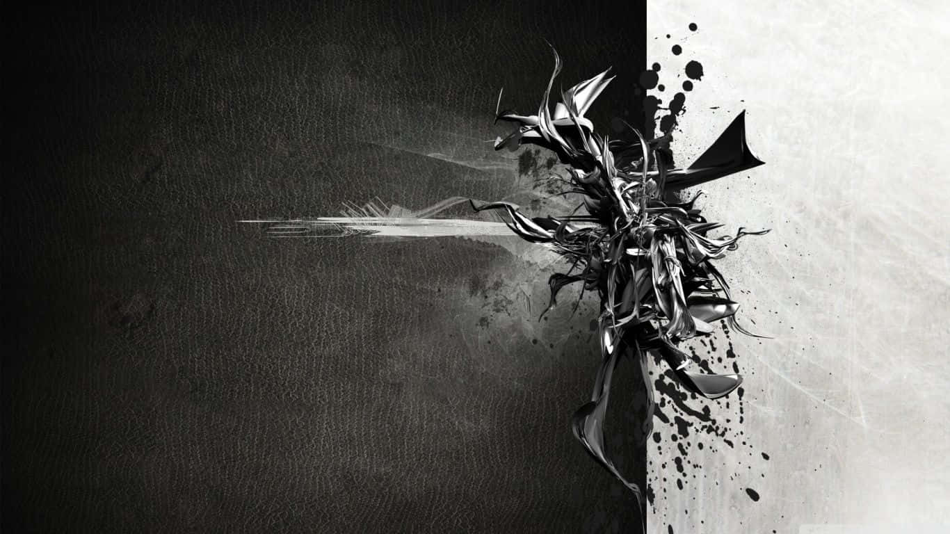 Sort og hvid pc biomekanisk kunst Wallpapers