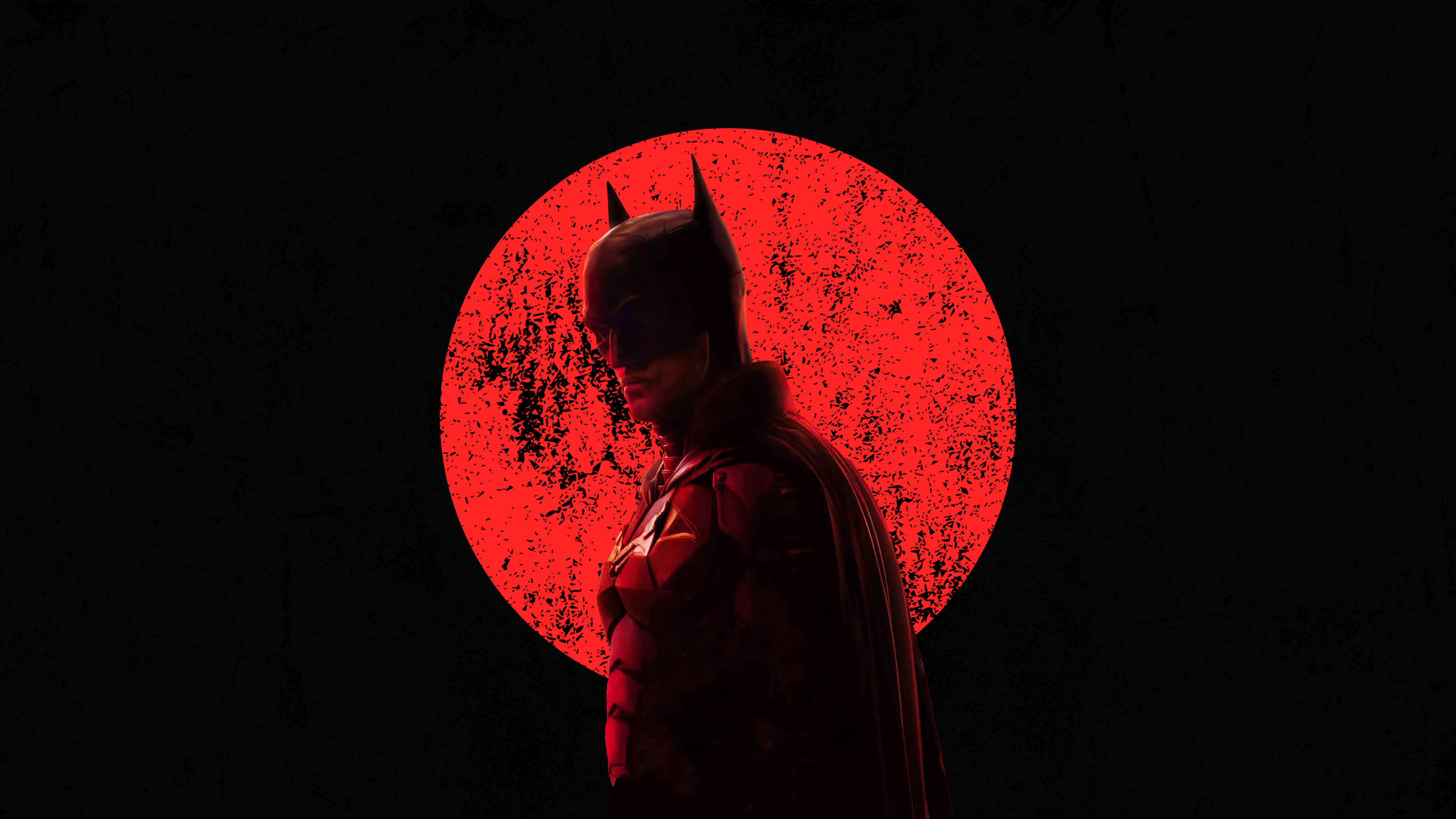 Sort og rød æstetisk 4K Gotham Batman Wallpapers