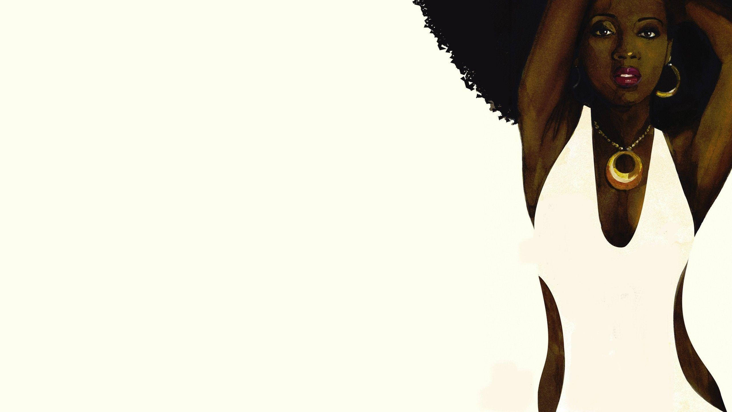 Sort pige baddie negative space kjole Wallpapers