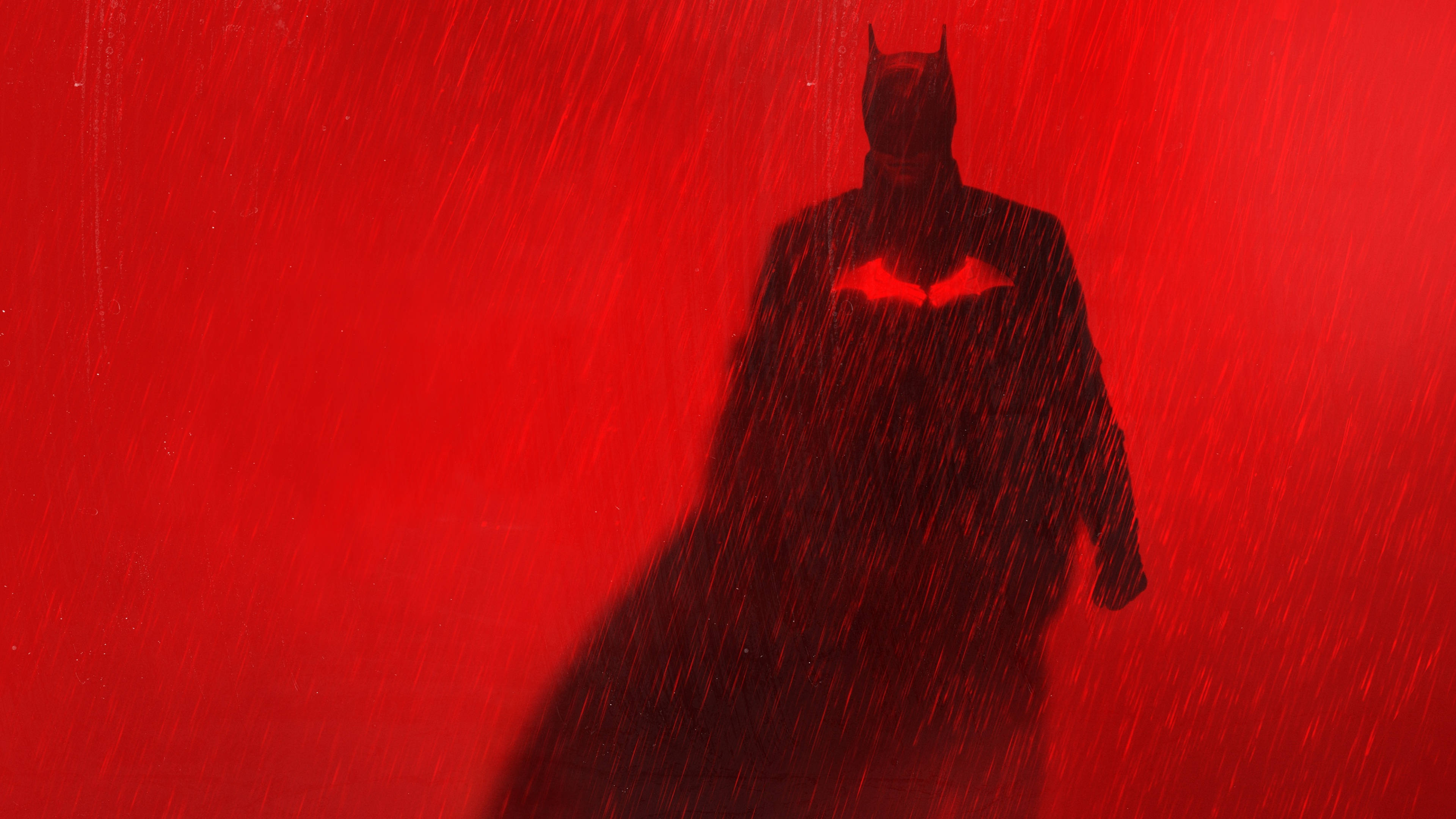Sort Rød 4K Batman Plakat Wallpapers