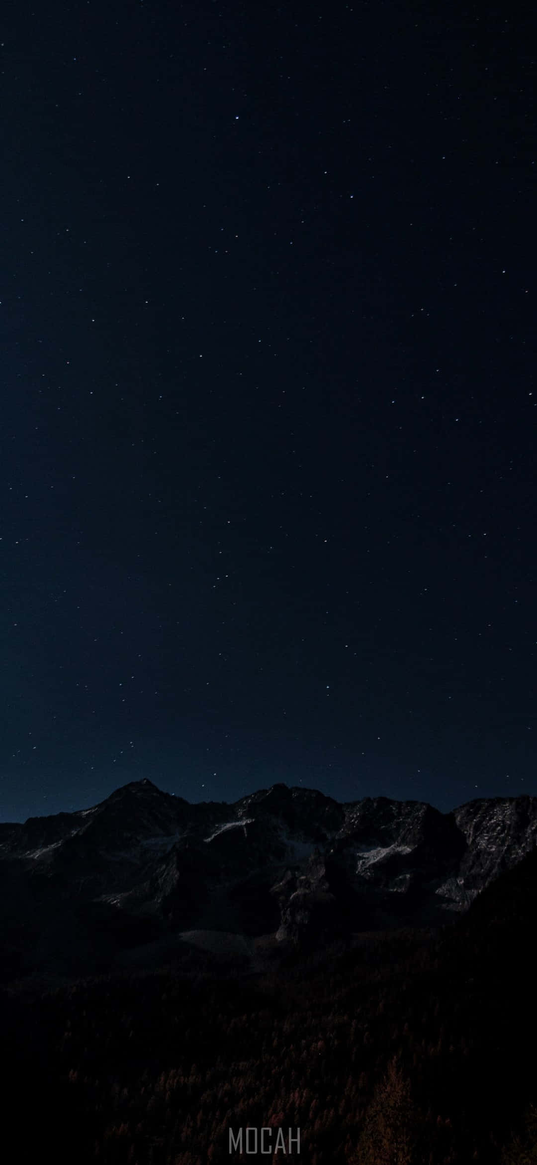 Sort Stjernehimmel Baggrund Wallpapers