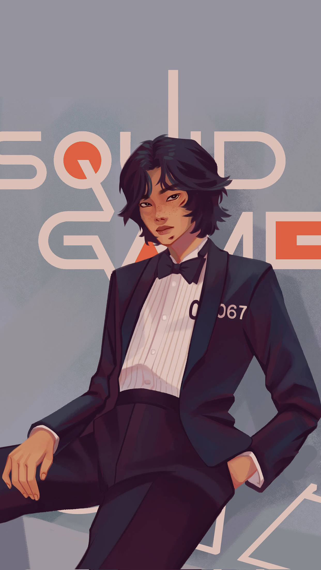 Sort Tuxedo Spiller 067 Squid Game Wallpapers
