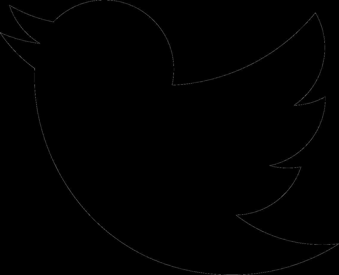 Sort Twitter-logo-silhuet Wallpapers
