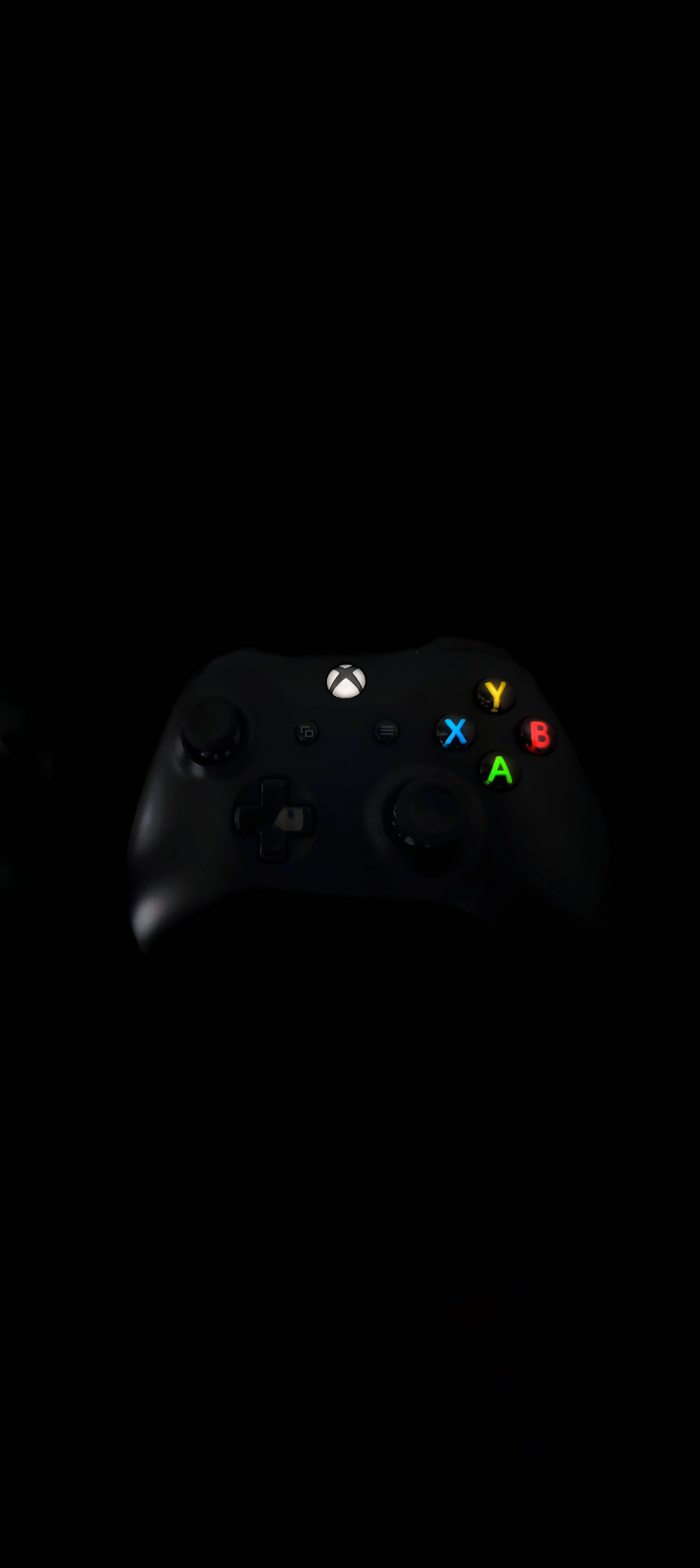 Sort Xbox-controller 8K-telefon Wallpapers