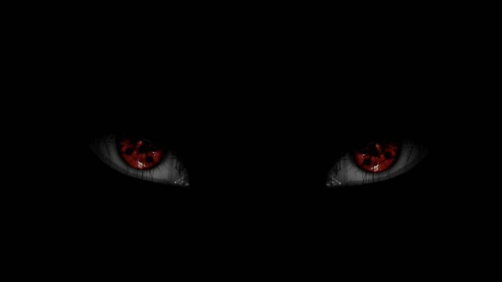 Sorte anime Sharingan-øjne Wallpapers