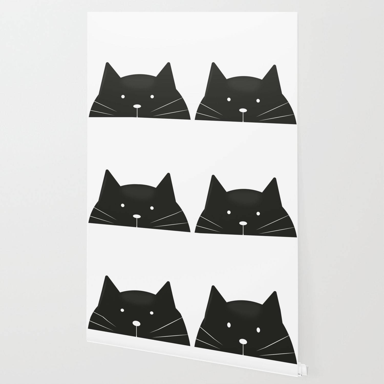 Sorte tegneseriekatte Wallpapers